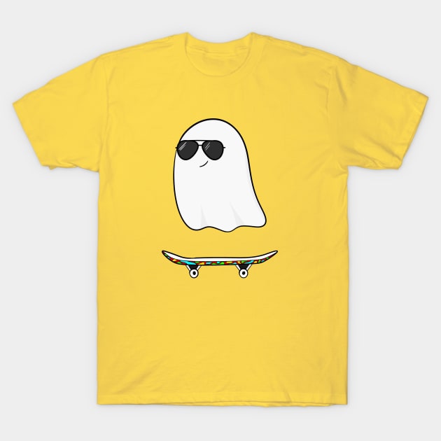 Skater Ghost T-Shirt by ShutterStudios